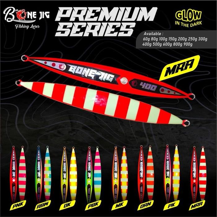 TERLARIS Umpan Pancing Bone Jig Premium Series 250G 300G 400G 500G 600G