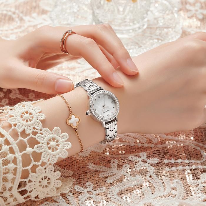 Rebirth Jam Tangan Wanita Tali Stainless Steel Anti Air Jam Tangan Cewek