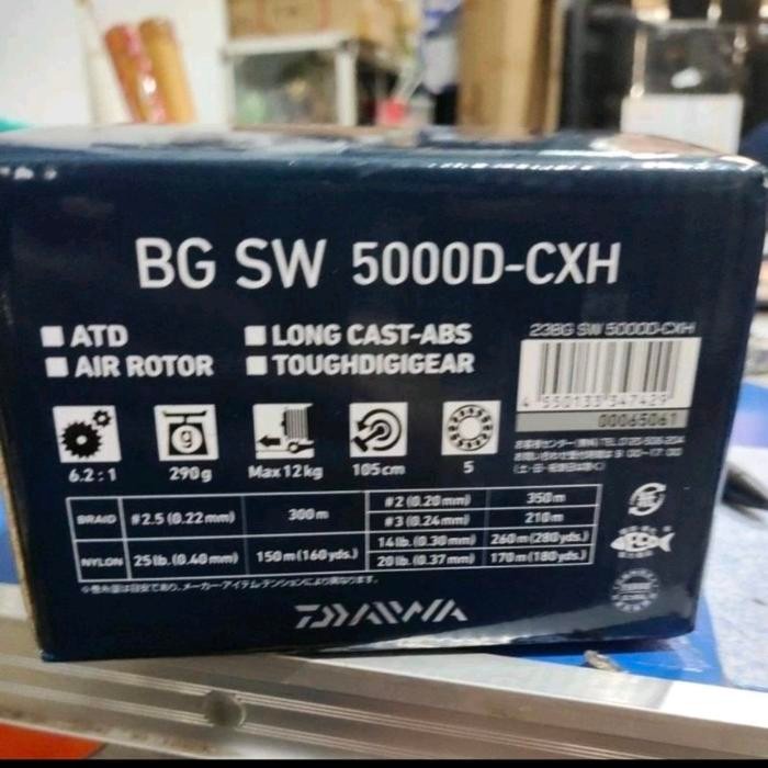 reel daiwa type bg 4000 5000 d cxh power handel sudah saltwater