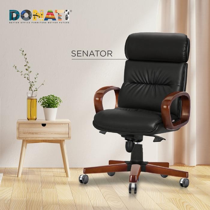 Kursi Direktur Kursi Kantor Donati Senator 1 Kulit Asli
