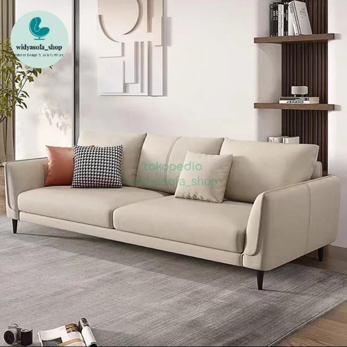 Kursi Sofa 3 Seater Minimalis Terbaru Berkualitas Kulit Oscar Premium