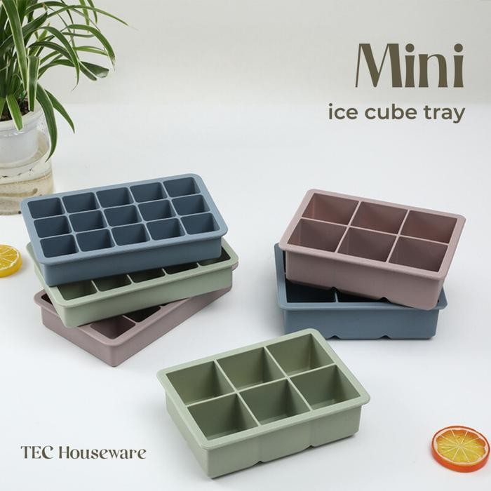 

TECMINI Cetakan Wadah MPASI/Kaldu/Es batu Ice Cube Tray Kotak Penyimpanan Es Batu Kulkas Freezer