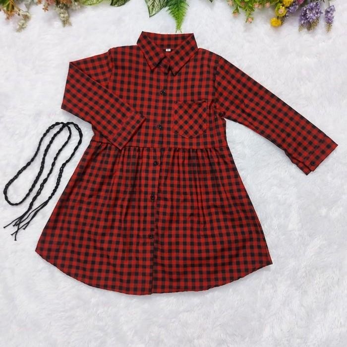 baju natal anak perempuan /Kemeja dress anak perempuan / Kemeja Anak