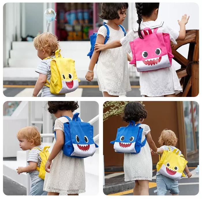 Pinkfong Baby Shark Children'S School Bag / Bagpack / Tas Ransel Anak