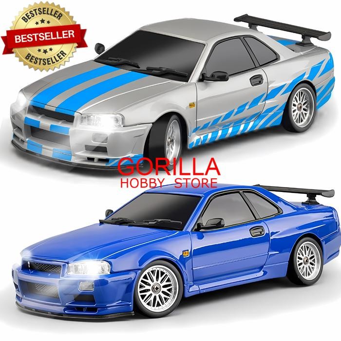 rc drift diecast body shell LDRC LD1899 NISSAN GTR gyroscope RWD propo