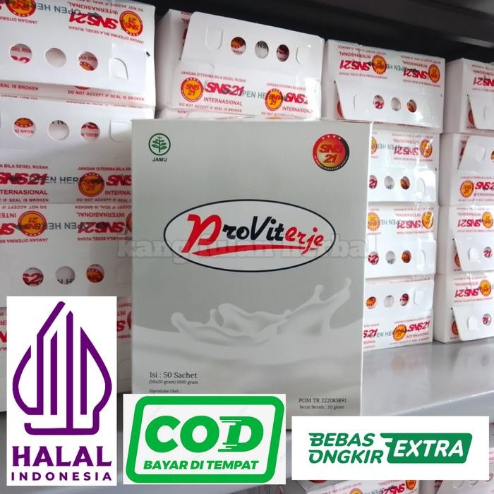 

Susu kambing etawa Proviterje asli plus royal jelly dan habatusauda 1 bok isi 50 sachet