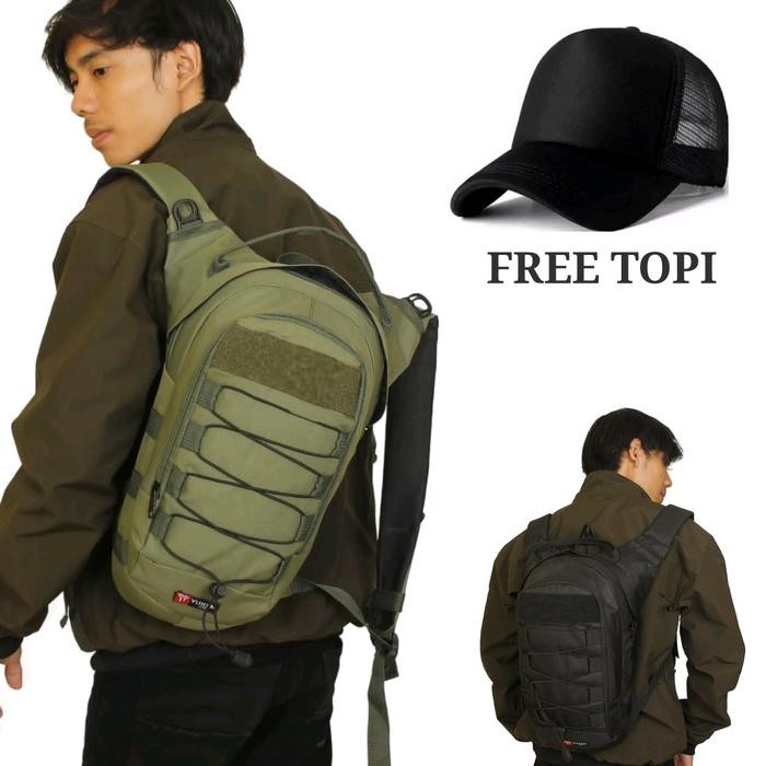 DISKON Tas Ransel Sepeda Trail Motor Cross Adventure Army Tactical Pria Tas Ransel Kecil Pria