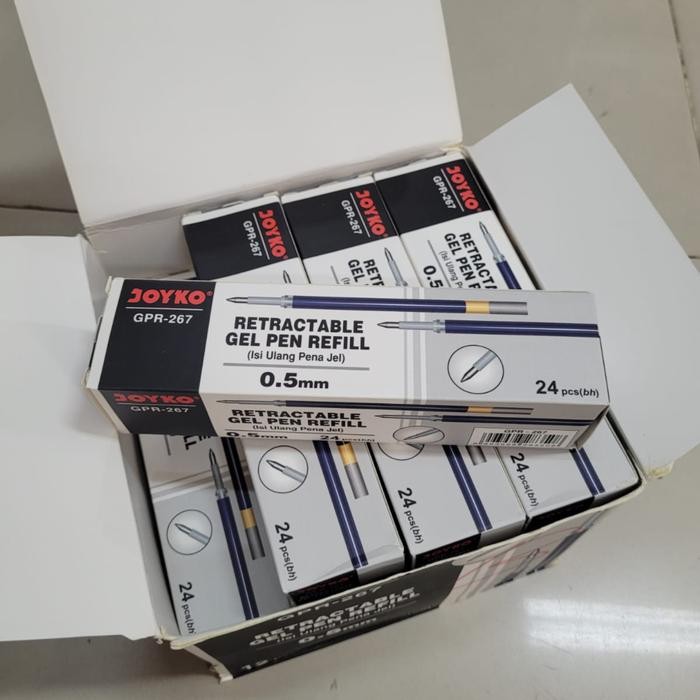 

Ready- Isi Refill Pulpen Gel Joyko Gp-265 / Gpr-267 0.5 Mm - 1 Box Isi 24 Pcs