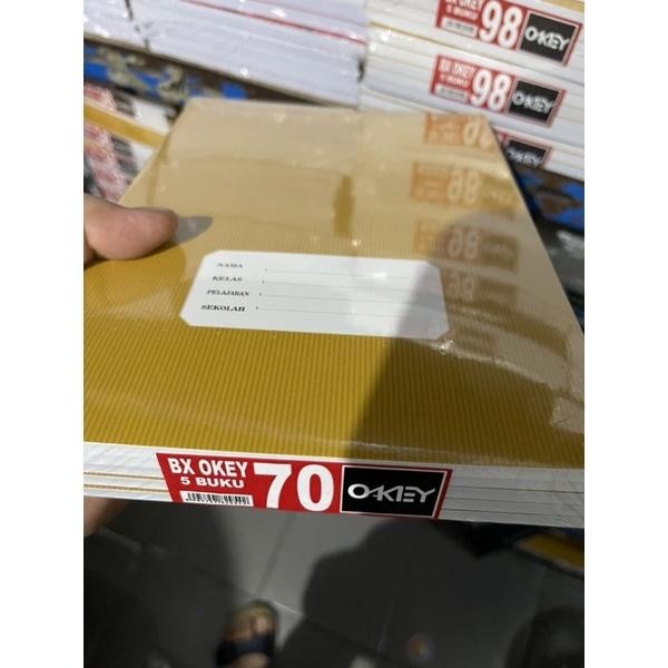 

Ready- Buku Tulis Okey Boxy 70 Lembar Isi 5Buku Cover Coklat / Kraft