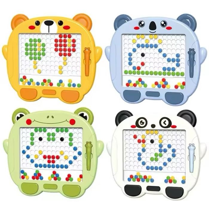 Magnetic Drawing Board Animal Character Ukuran Besar 28 X 33Cm