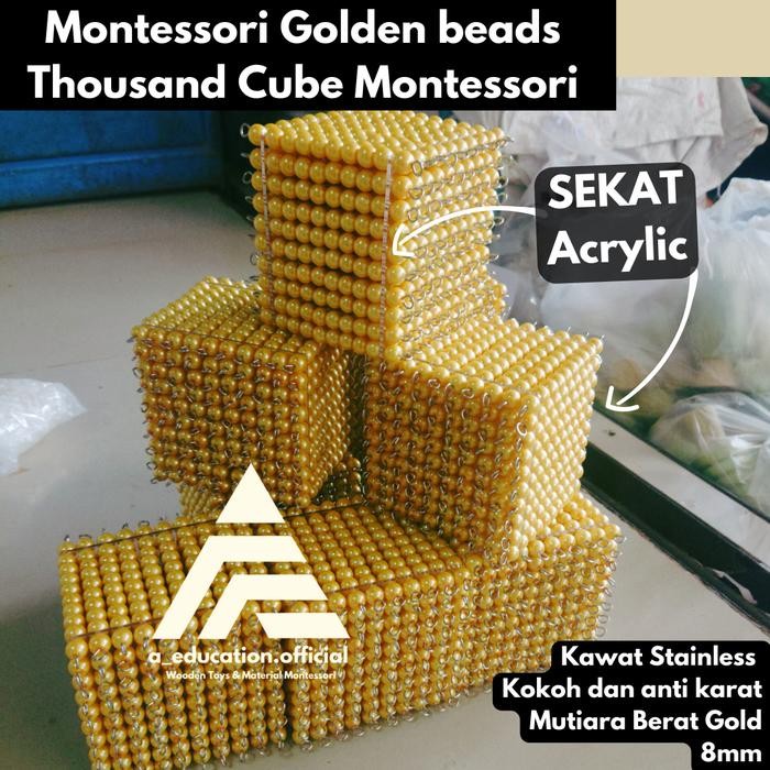 Golden Beads 1000 Beads Cube Math Montessori