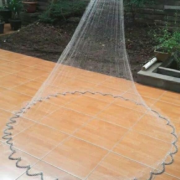 Jala Ikan Bahan Senar Siap Pakai / Jala Lempar Panjang 2,1 Meter