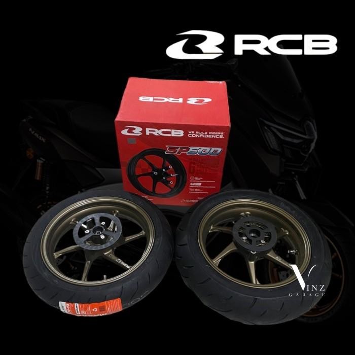Velg RCB Nmax Turbo Nmax New Set Ban Maxxis Depan Belakang // Velg Nmax Turbo RCB SP Dark Bronze *