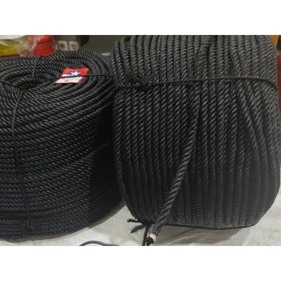 Tali Tambang Nylon 8mm Hitam, 50M *