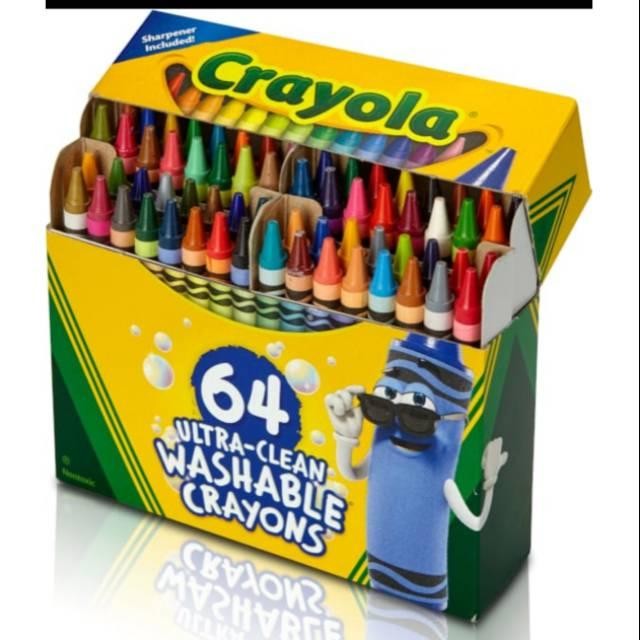 

Crayola Washable Crayons Isi 64 Pcs