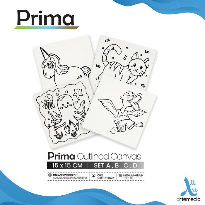 

Kanvas Lukis Bergambar Prima Outlined 15X15Cm Cotton Canvas