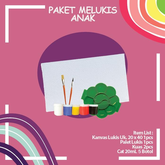 

Paket Melukis Kanvas Ukuran 20 X 40Cm Komplit Berkualitas