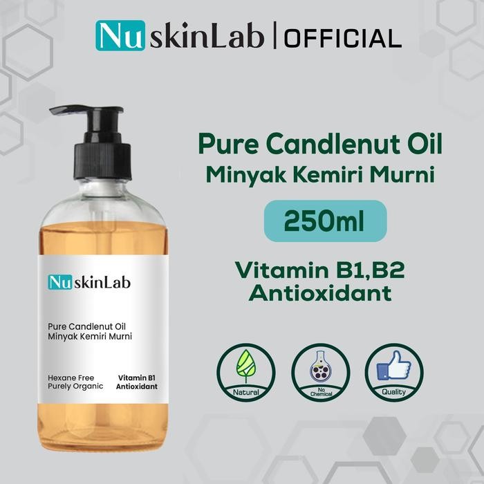 NuskinLab Pure Candlenut Oil - Minyak Kemiri Murni, Menyuburkan Rambut