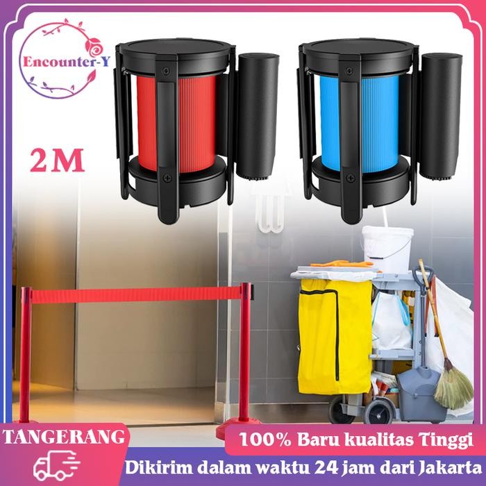 

2m Tali Pembatas Antrian / Kepala Tiang Antrian / Kepala Pita Roll