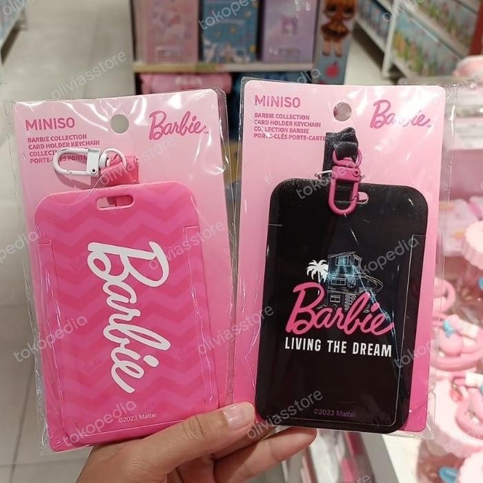 

card holder barbie miniso x barbie name tag barbie miniso x barbie