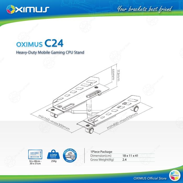 

Rak CPU Tray CPU Tempat CPU tatakan Adjustable Width CPU OXIMUS C24 Alat Besi Laptop Computer