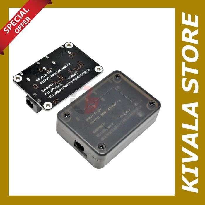 Quick Charging 2xUSB Buck Module Step Down Box Solar QC3.0 QC2.0