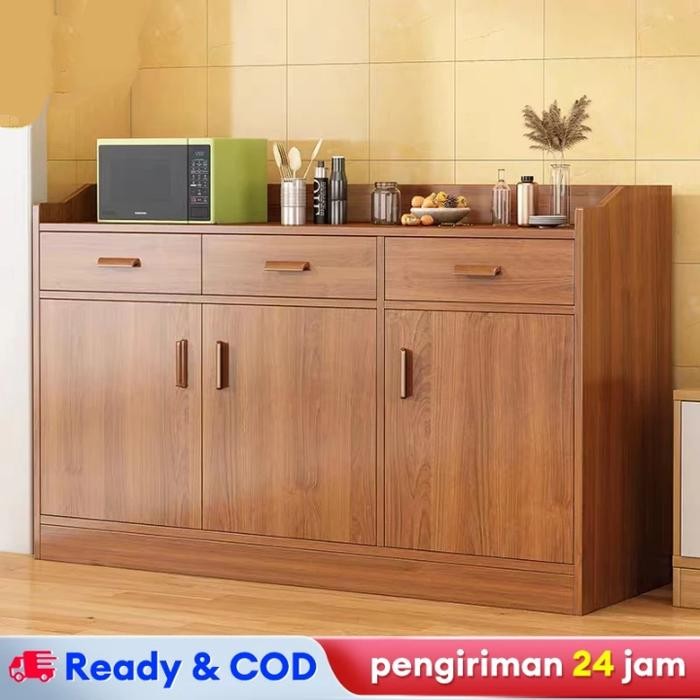 Lemari Kabinet Dapur / Lemari Kabinet Kayu / Bufet Lemari Dapur Import *