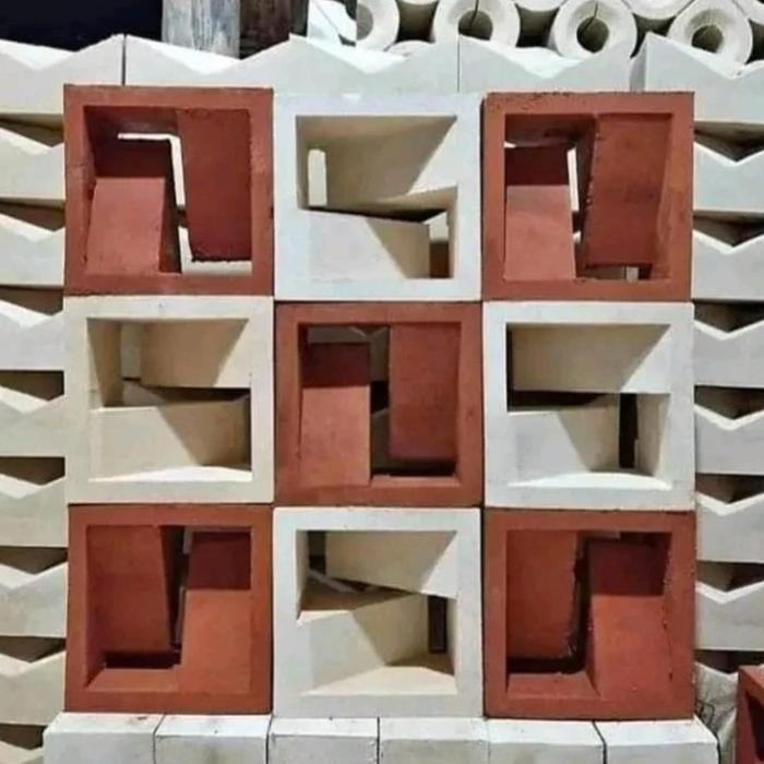 Roster beton minimalis / roster beton putih / roster beton 2 muka *