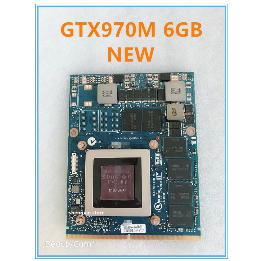 GTX 970M GTX970M 6GB DDR5 VGA Video Card For MSI GT60 GT70 GE72 GT780dx HP 8760W 8770w ClevoP150HM