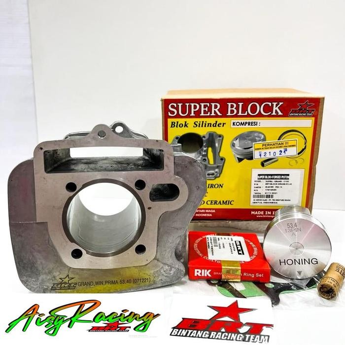 Blok Bore Up BRT Forged Piston 53.40 GRAND Supra FIT Revo C100 Legenda