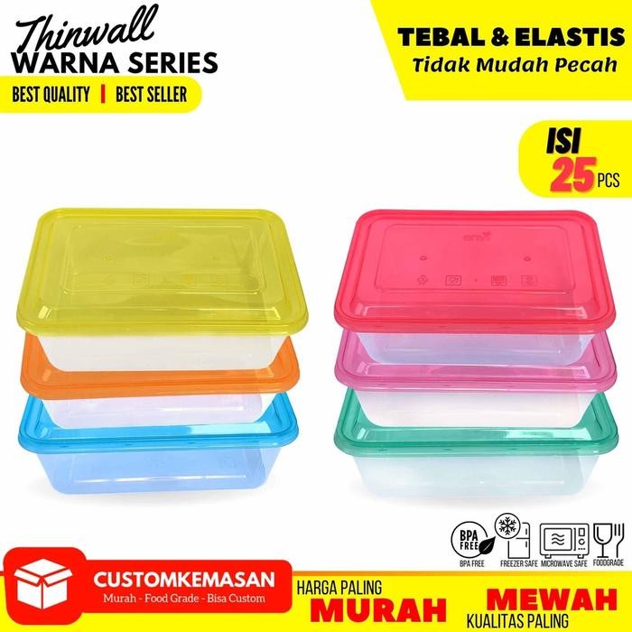 Thinwall Warna / Wadah plastik / Food Container / Kemasan makanan Plastik / Thinwall Special Edition