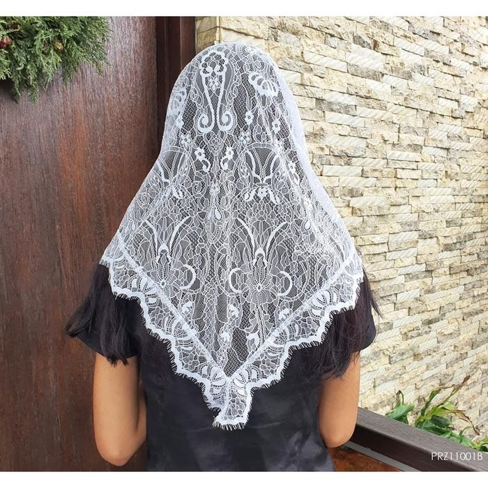 

MANTILA SEGITIGA OFF WHITE 2 RENDA LOKAL