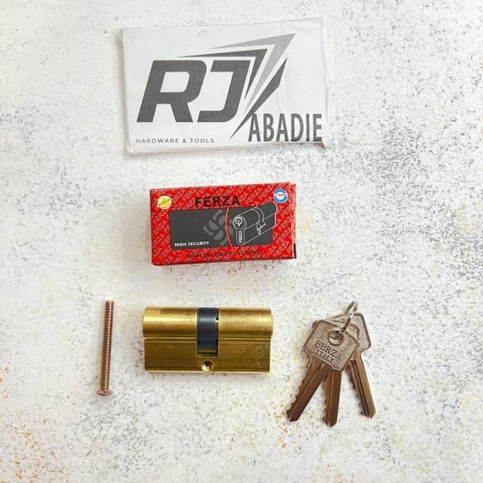 Cylinder Kunci Pintu Rumah Silinder Tanggung Kuningan Ferza Sn/Gp