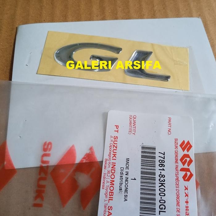 TERLARIS EMBLEM GL MOBIL SUZUKI SPLASH ORI SGP