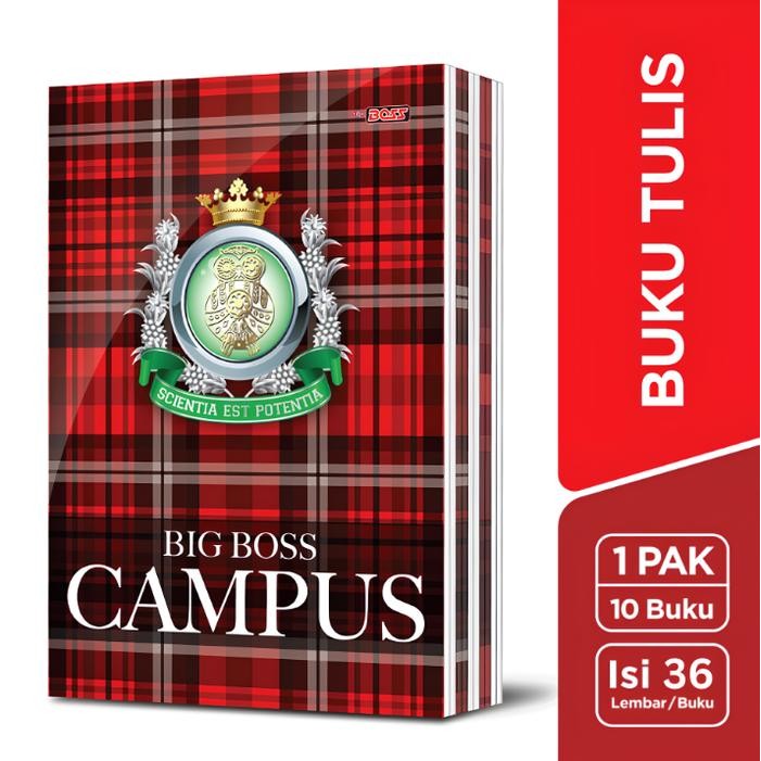 

Terlaris- (10Pc) Buku Tulis Campus 36 Lembar / Buku Kampus Boxy Panjang Ukuran Big Boss