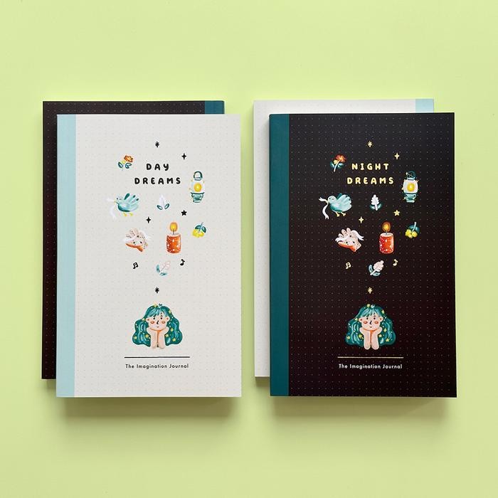 

Terlaris- Dreams Journal Peekmybook / Jurnal Grid Dotted / Bullet Journal / Bujo