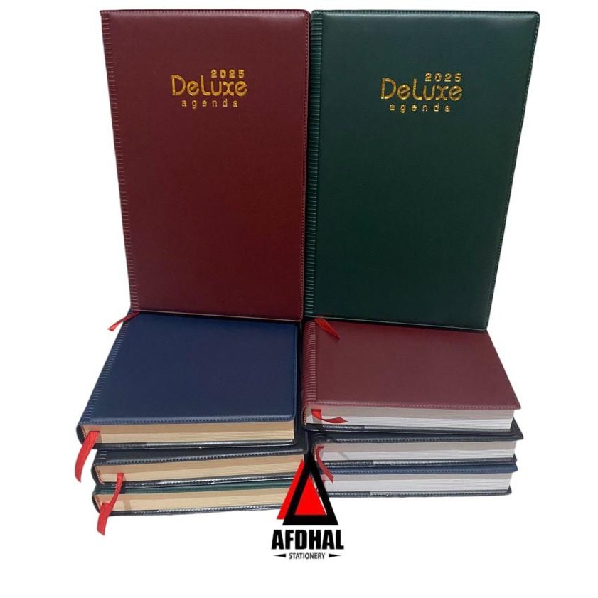

Terlaris- Buku Agenda Kerja Deluxe Kertas Kream Dan Putih 2025 - Isi Putih Randm