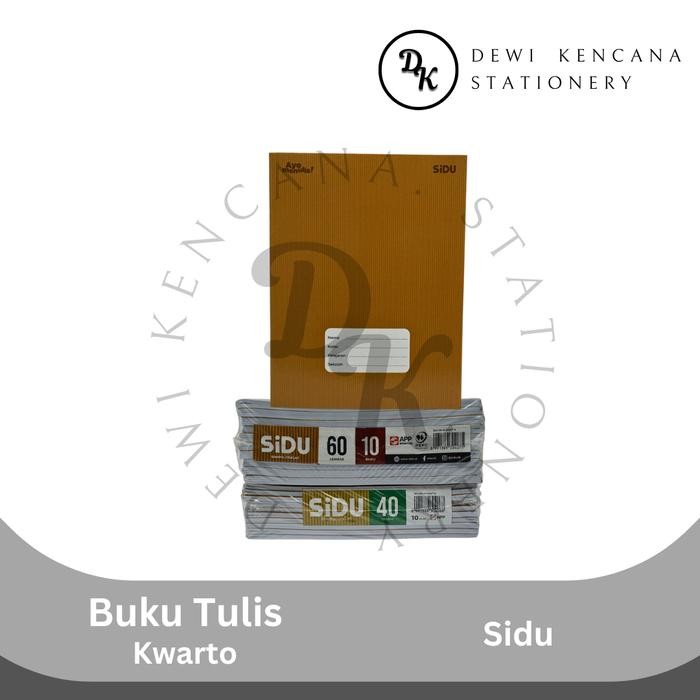 

Terlaris- Buku Tulis Kuarto Sampul Coklat / Kraft Sidu 1 Pak Isi 10 Buku