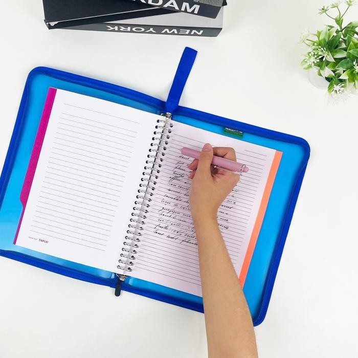 

Terlaris- Topla Binder Resleting Binder 988 Buku Catatan / Planner Resleting Ukuran B5 26 Ring