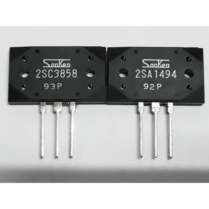 IC TRANSISTOR 2 SA 1494 & 2 SC 3858 SANKEN ORIGINAL 1 SET IC