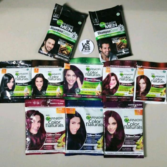Garnier Color Naturals Pewarna Rambut Cat Semir ShampooColor Men Girl