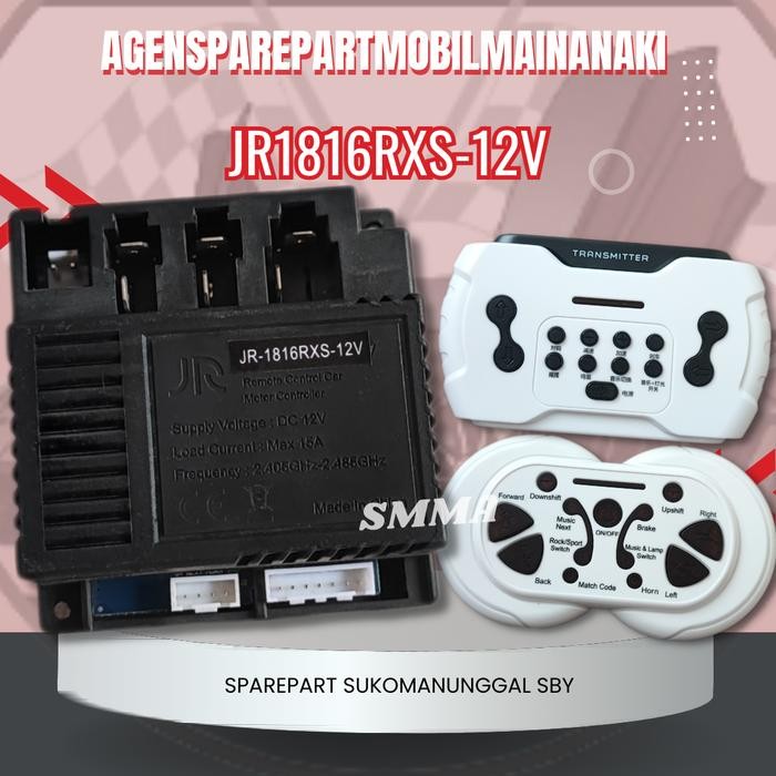 Receiver+Remot Control Jr1816Rxs-12 Mobil Mainan Aki Pmb,Unikid,Pliko
