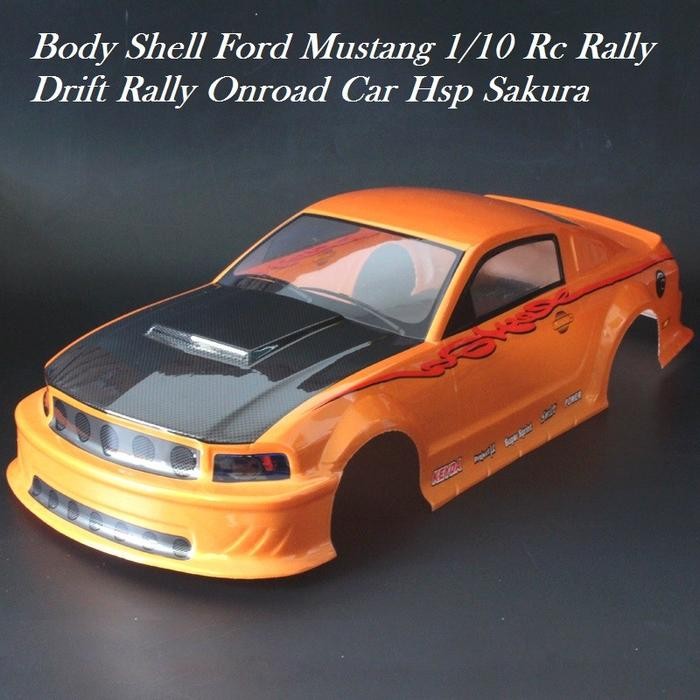 Body Shell Ford Mustang 1/10 Rc Rally Drift Rally Onroad Tt02 Sakura