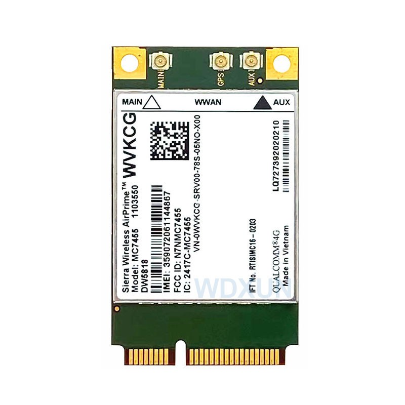MC7455 DW5818 WVKCG LTE 4G Card Mini PCI-E FDD-LTE Module 4G Cat6 for Dell Laptop WWAN Card LTE