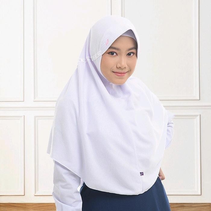 (Expert) Kerudung Anak Sekolah Instan Jilbab Muslim Serut El Rahma
