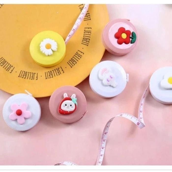 (Expert) Meteran Baju Karakter/Meteran Baju Gulung Mini Karakter Portabel 150 cm