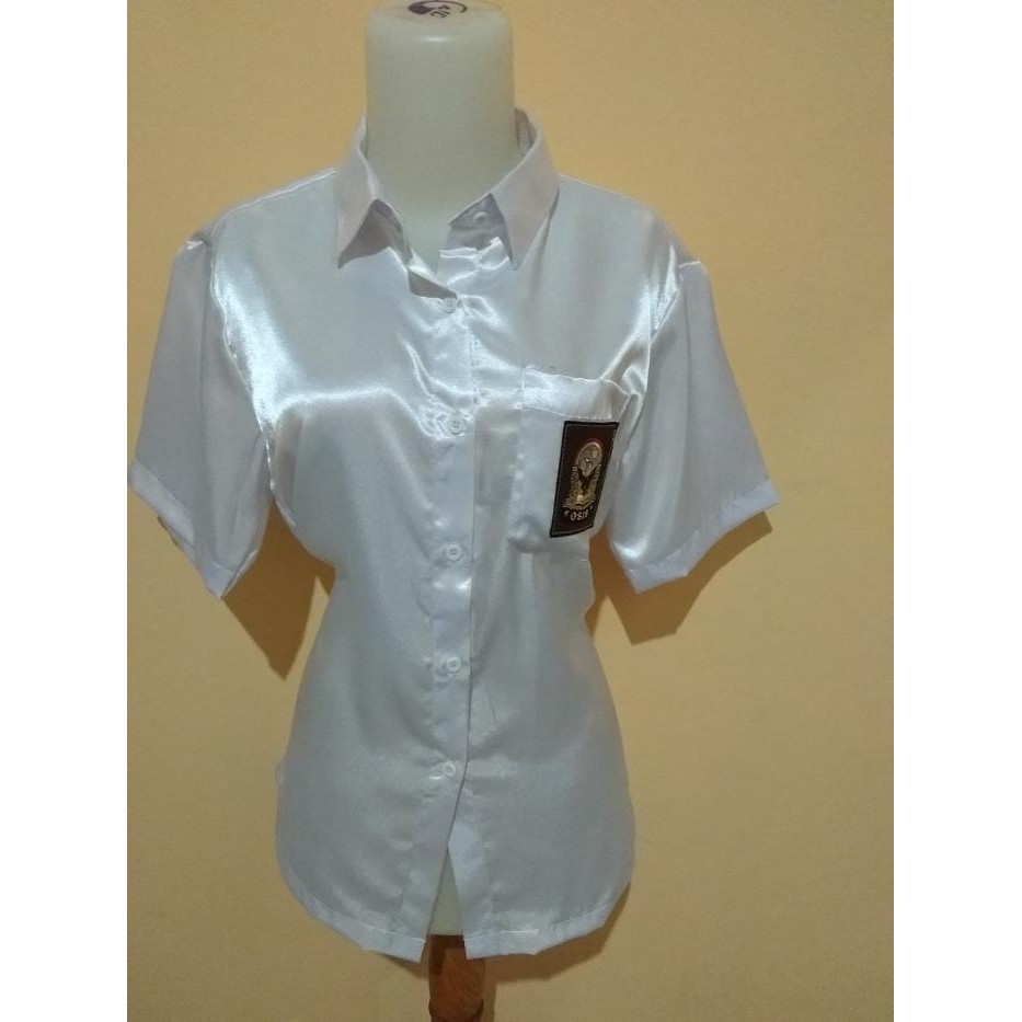 (Expert) ATASAN BAJU SERAGAM SATIN SMA