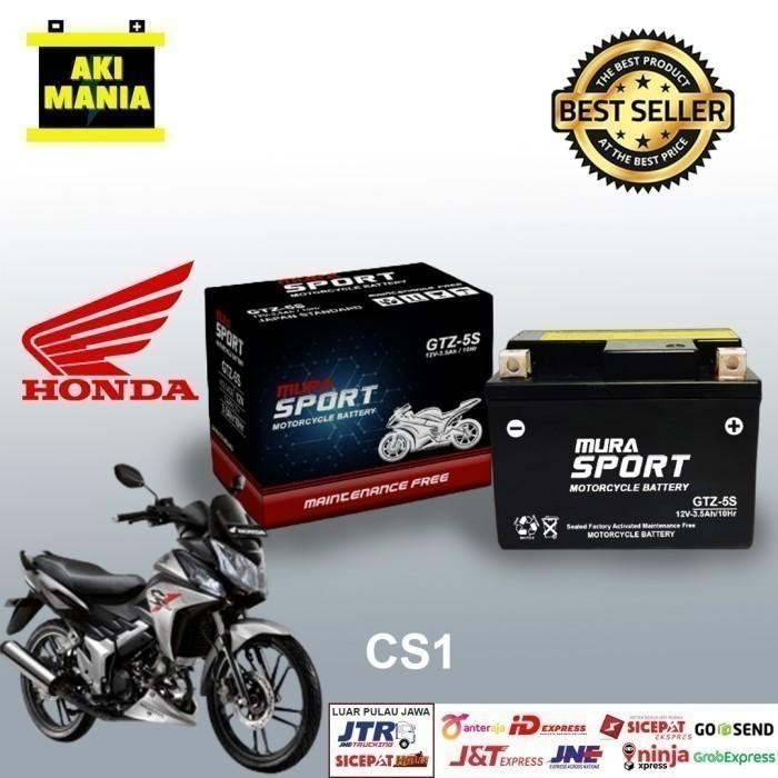 Aki motor honda cs1 accu MF GTZ5S aki kering murasport berkualitas