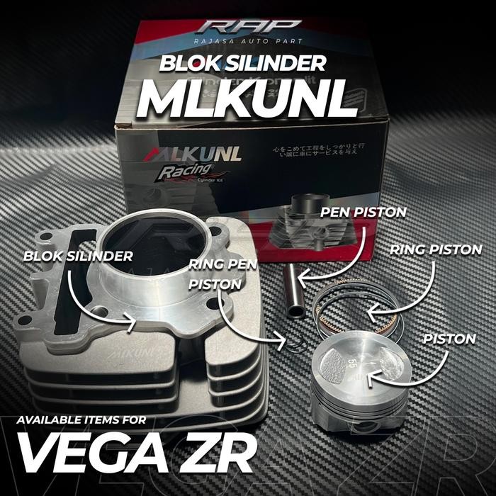 BLOK SEHER/BORING VEGA ZR BORE UP 55MM/CYLINDER BLOK BORE UP YAMAHA VEGA ZR 55MM MLKUNI