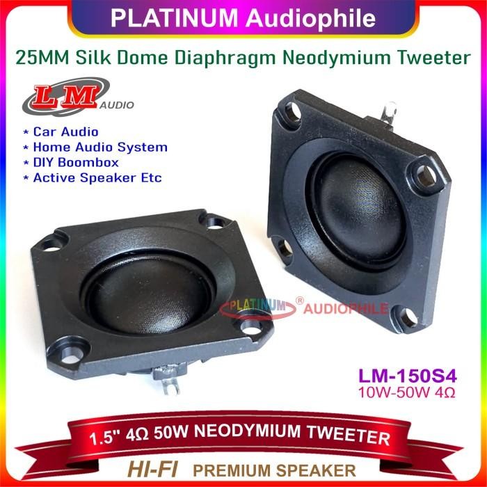 [Expret] Tweeter 1.5 Inch 4 ohm 25mm Silk Dome Neodymium Tweter Speaker